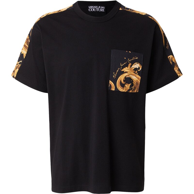 Versace Jeans Couture Tričko béžová / hnědá / černá