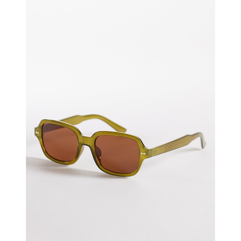 Jeepers Peepers square sunglasses in olive green 114183551