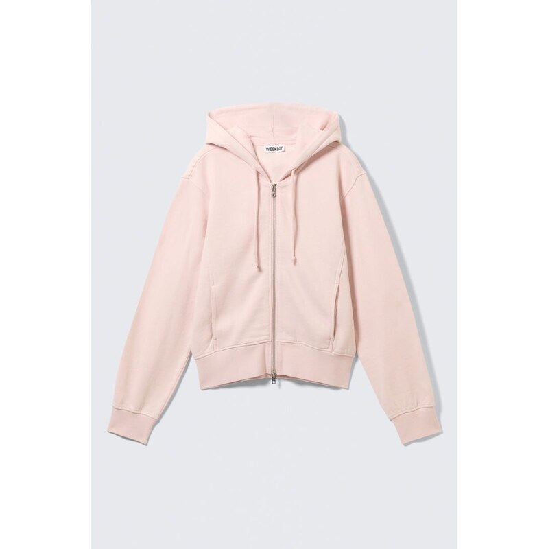 H&M - Bavlněná mikina na zips pružným pasem - růžová 113580844
