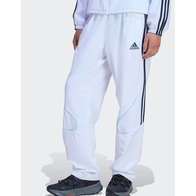 adidas Originals Teamgeist adicolor track pants in white /