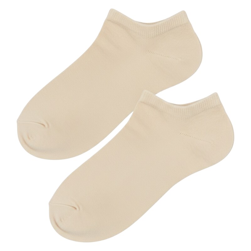 Design Socks 98-104-Kotníkové ponožky jednobarevné - smetanová barva 61136603