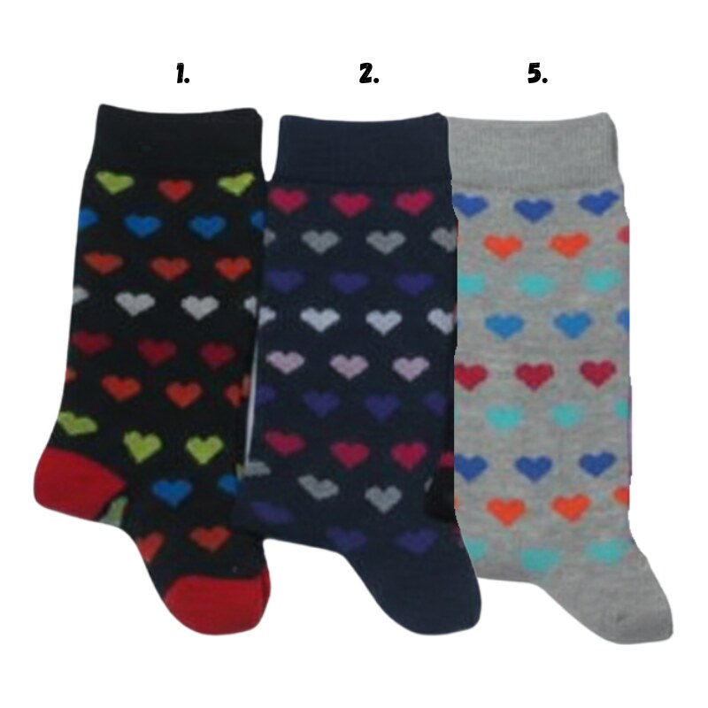 Design Socks Klasické dětské ponožky - srdíčka 61501209