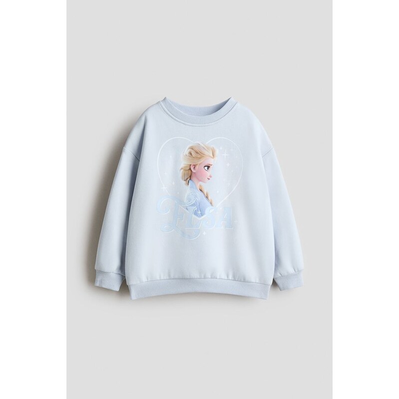 H&M - Mikinas potiskem - Bleděmodrá/Ledové Království