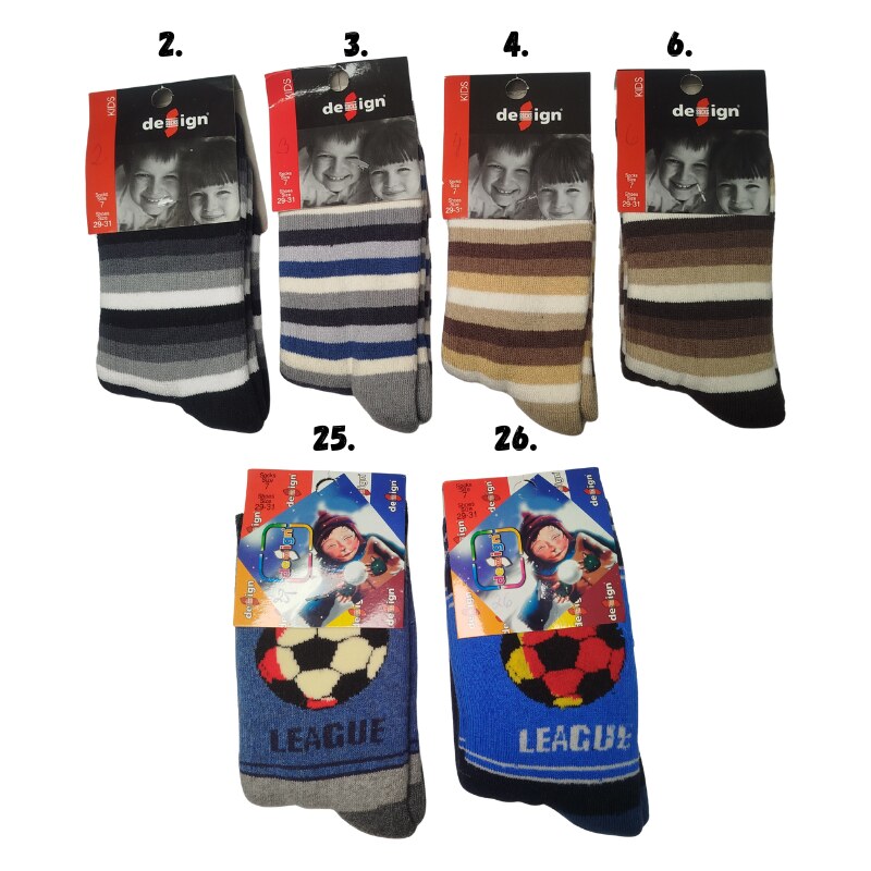 Design Socks Froté dětské ponožky vel.7-8 let 61501166