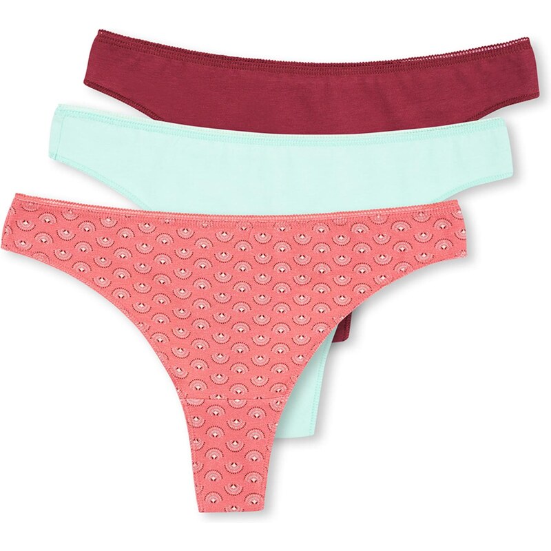 Dagi Tanga pastelová modrá / hnědá / pink / bílá 113587658