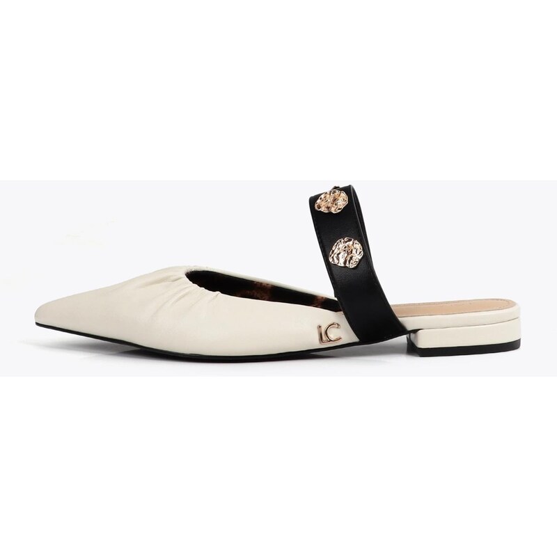 Lola Casademunt Pantofle černá / offwhite