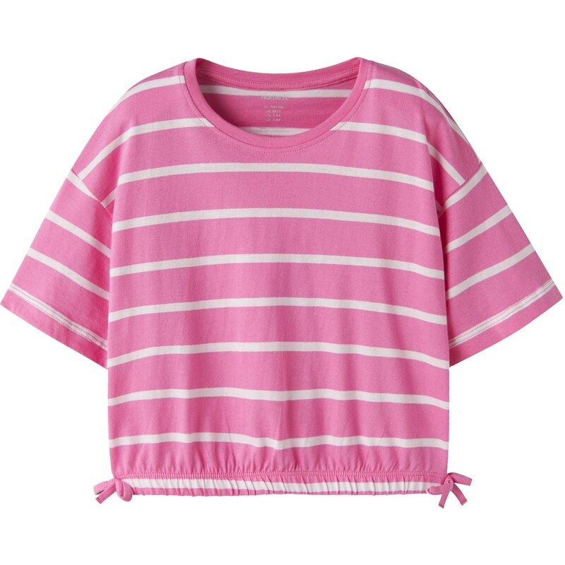 NAME IT Tričko NKFFUNION pink / bílá