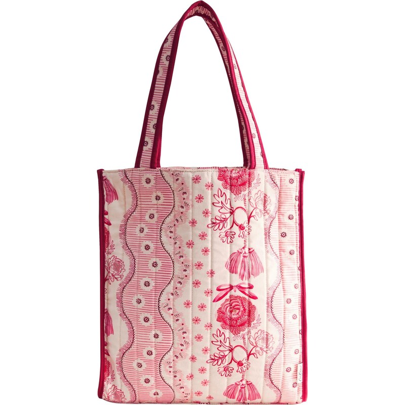 Cath Kidston Nákupní taška magenta / tmavě růžová / bílá 113589285