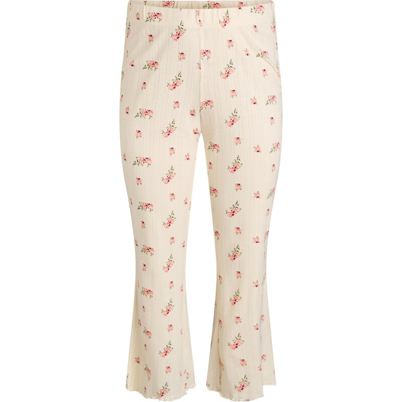 Zizzi Pyžamové kalhoty MPointy růžová / offwhite
