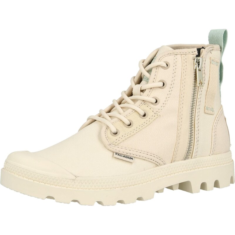 Palladium Šněrovací kozačky Pampa Detroit béžová / krémová 113589467