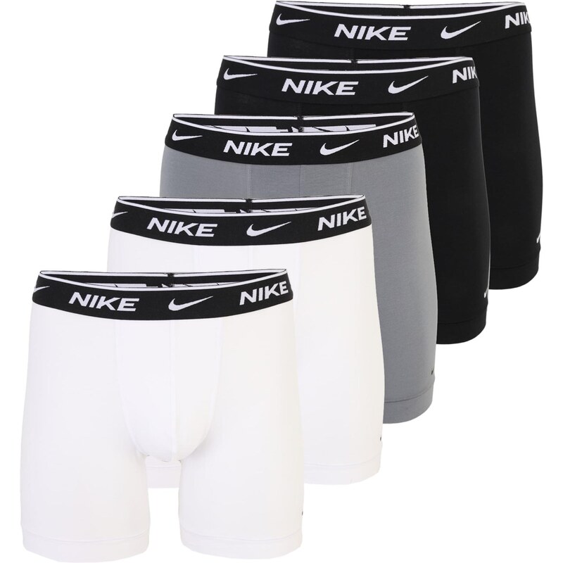 NIKE Underwear Boxerky Everyday šedá / černá / bílá