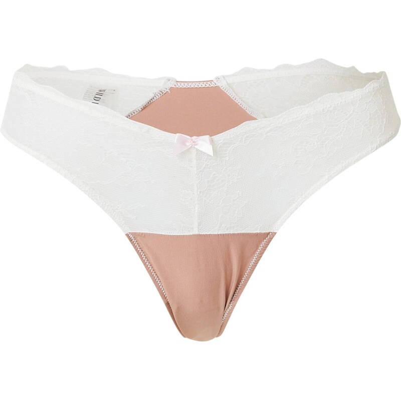 WILD LOVERS Tanga SOLENE cappuccino / bílá 113589863
