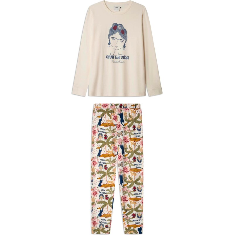 Gisela Pyžamo marine modrá / offwhite