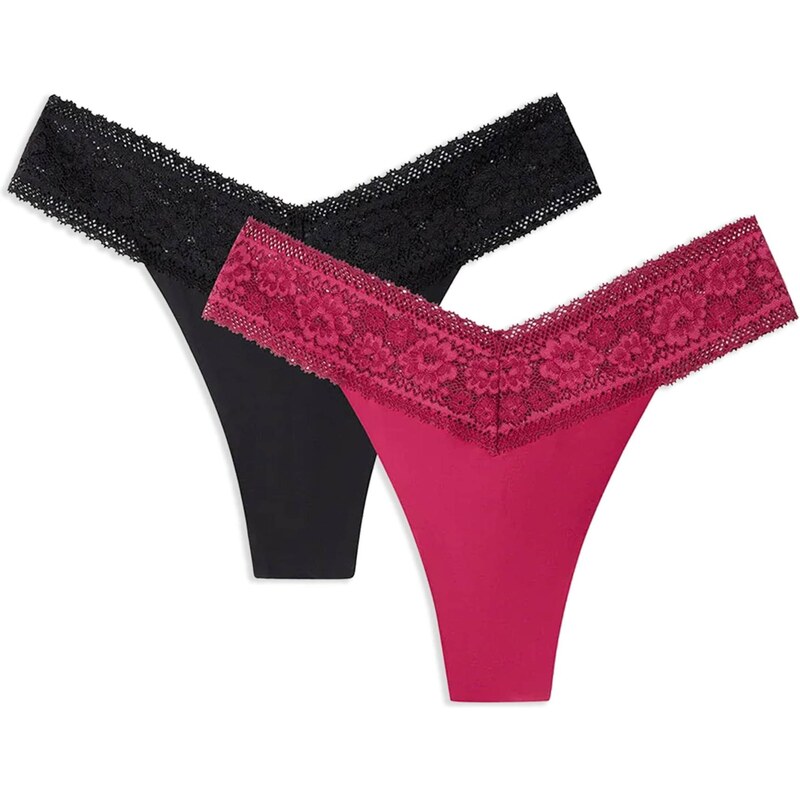 Gisela Tanga pink / černá 113589973