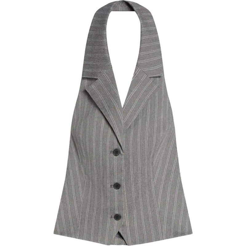 Bershka Vesta k obleku kámen / bílá