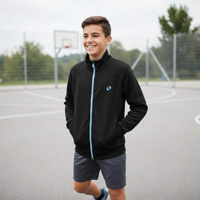 Chlapecká sportovní mikina Kugo FM5329 černá, vel. 134