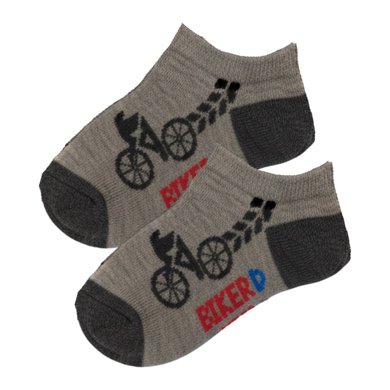 Design Socks Chlapecké kotníčkové ponožky sv.šedé 61136631