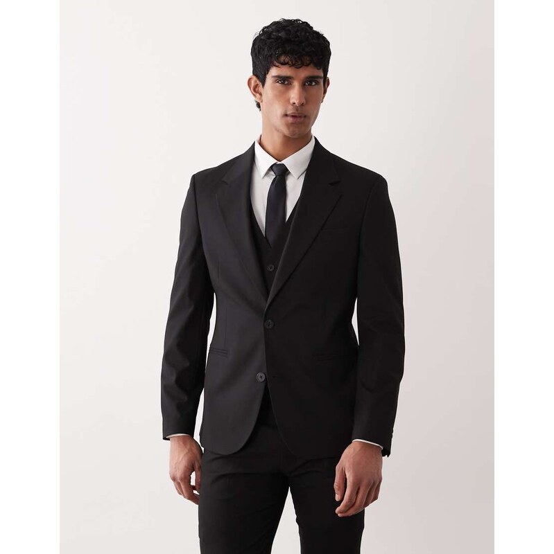 ASOS DESIGN skinny suit blazer in black