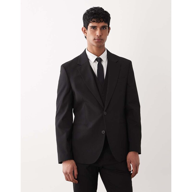 ASOS DESIGN slim suit blazer in black