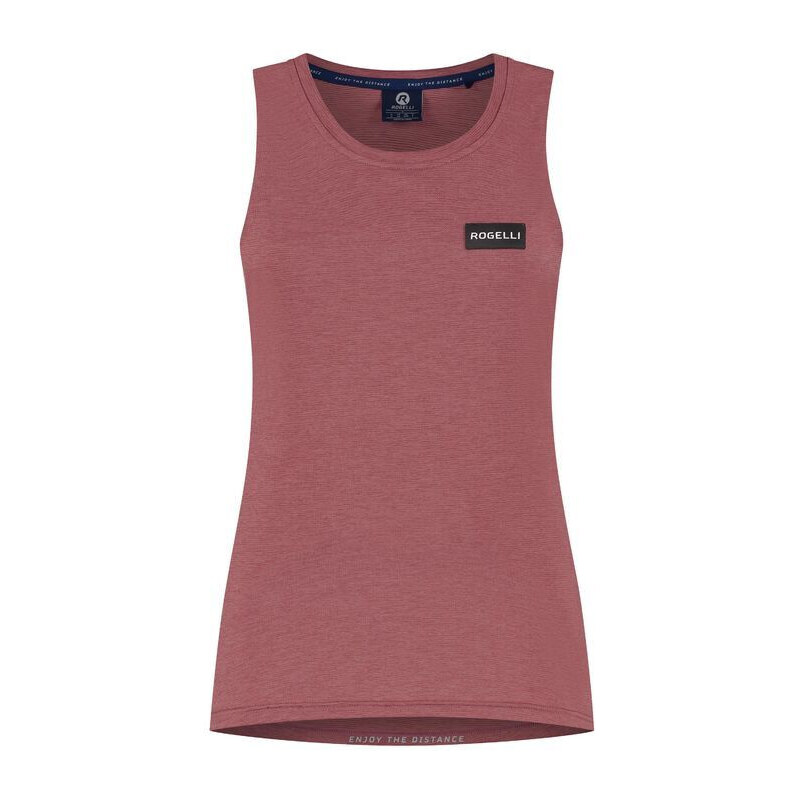 Rogelli dámské tričko bez rukávů d/b DISTANCE burgundy XL