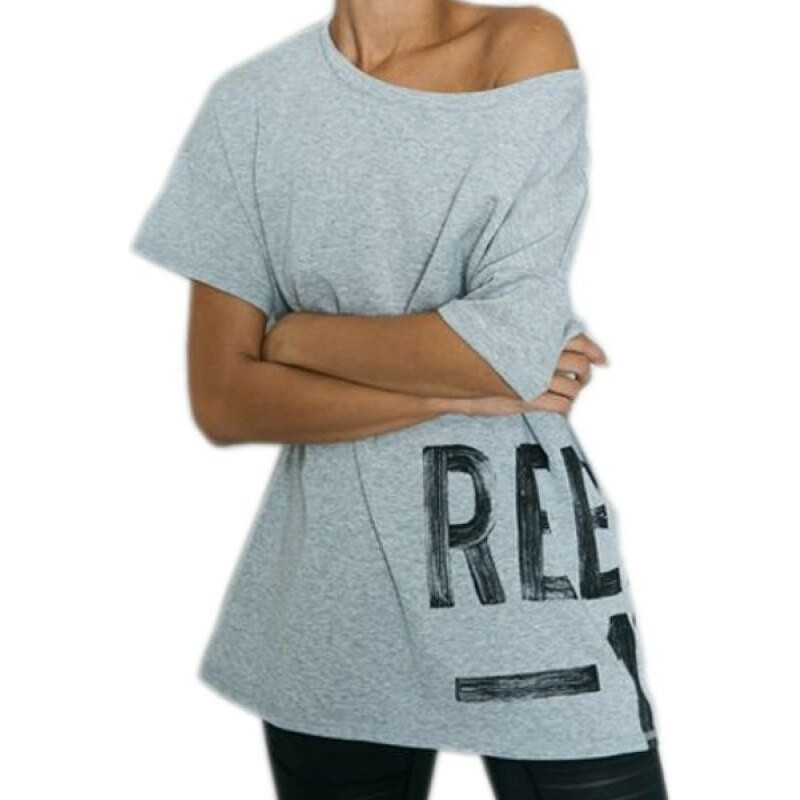 Šedé tričko model 21872368 - Reebok