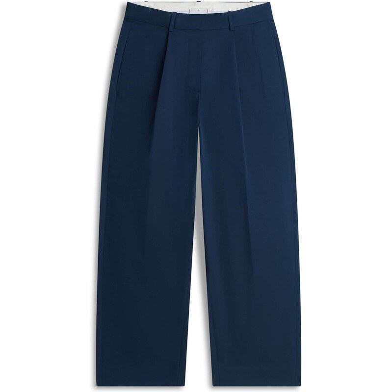 TOMMY HILFIGER Kalhoty se sklady v pase námořnická modř