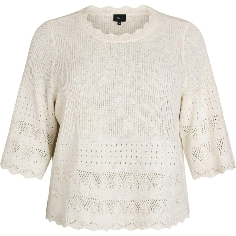 Zizzi Svetr MFREYA offwhite