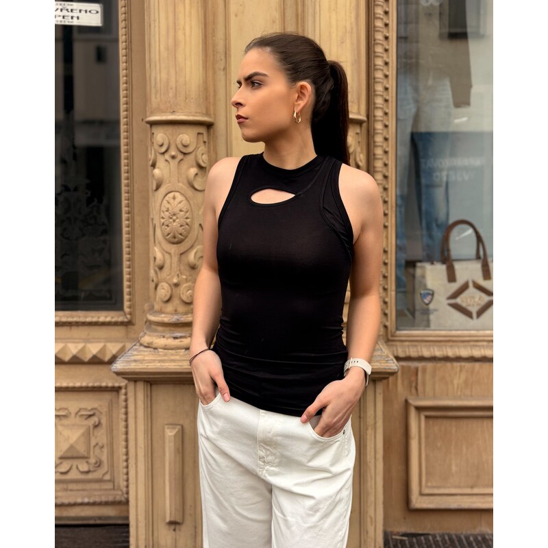 DAMSKÉ TÍLKO REPLAY S PRŮSTŘIHY SLIM-FIT STŘIHU - W3487 .000.24001