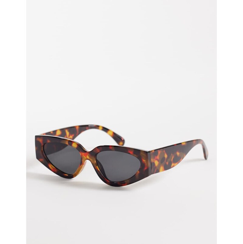 Kaiia exclusive angular sunglasses in brown tort