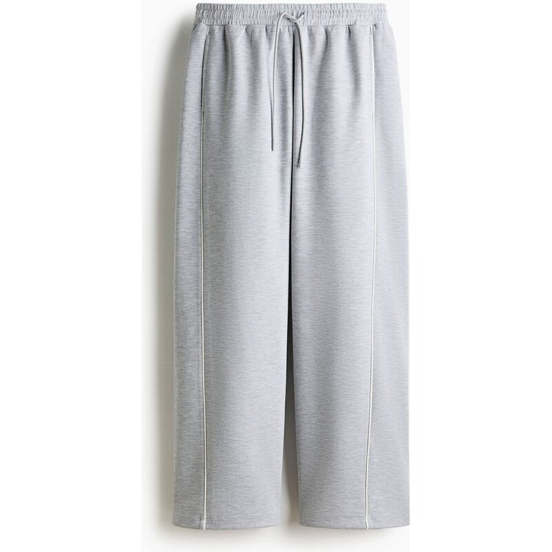 H&M - Sportovní kalhoty jogger Loose Fit - Šedý Melír