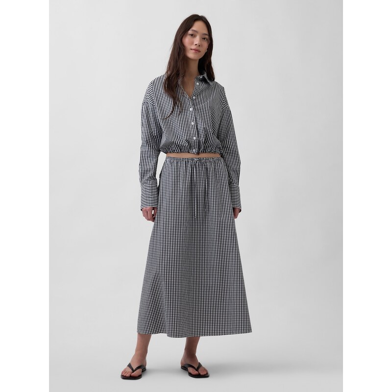 GAP Maxi sukně z popelínu 113655061