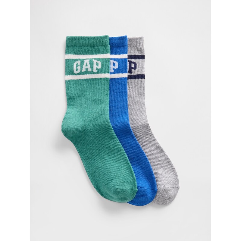 GAP Dětské ponožky s logem, 3 páry