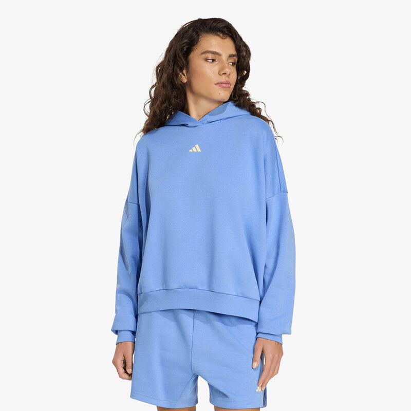 adidas Performance Mikina adidas 3 Stripes Studio Hoodie Blue Fusion S 113615571