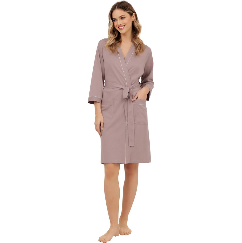Dámský župan ITALIAN FASHION MEGAN 3/4 cappuccino 113615873