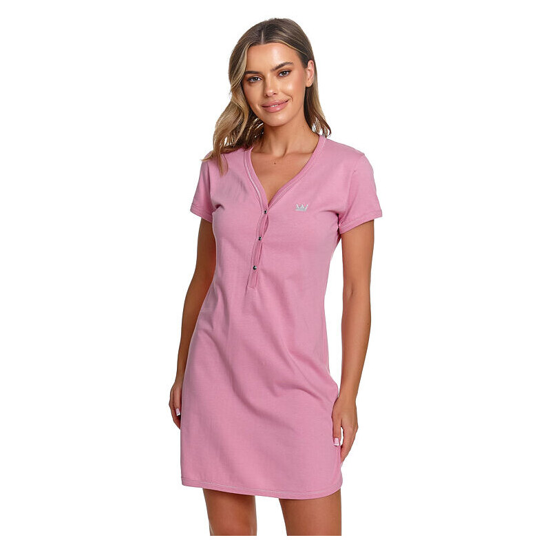 DN Nightwear Dámská noční košilka Princessa II korunka starorůžová 113615657
