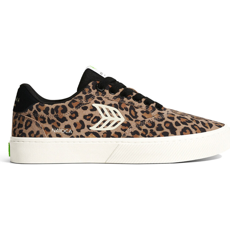 Dámské volnočasové boty Cariuma NAIOCA Leopard Print Suede Ivory