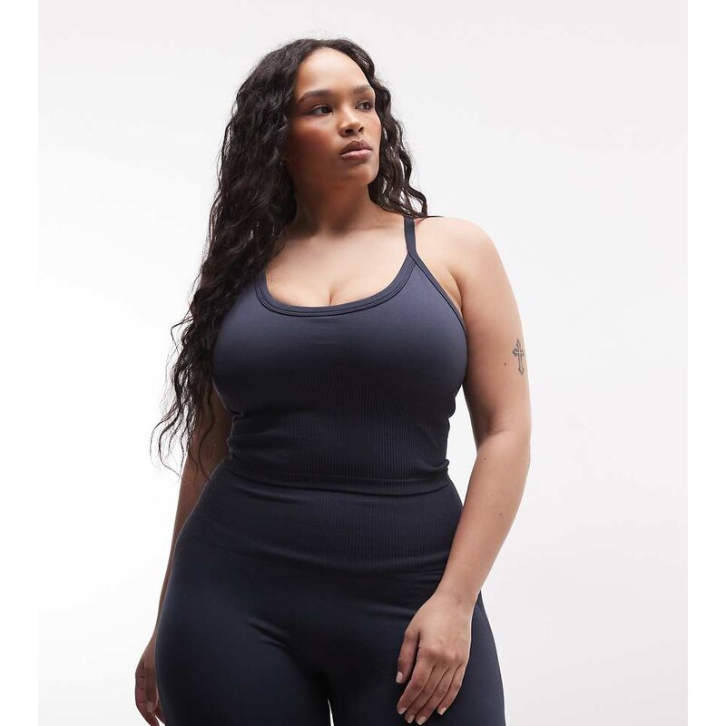 4505 Curve sculpting seamless vest with inner bra and adjustable 113616549