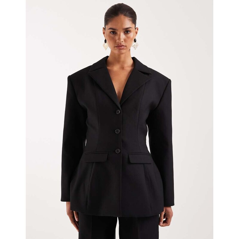 Wanderdoll Farron tailored structured cinch waist longline