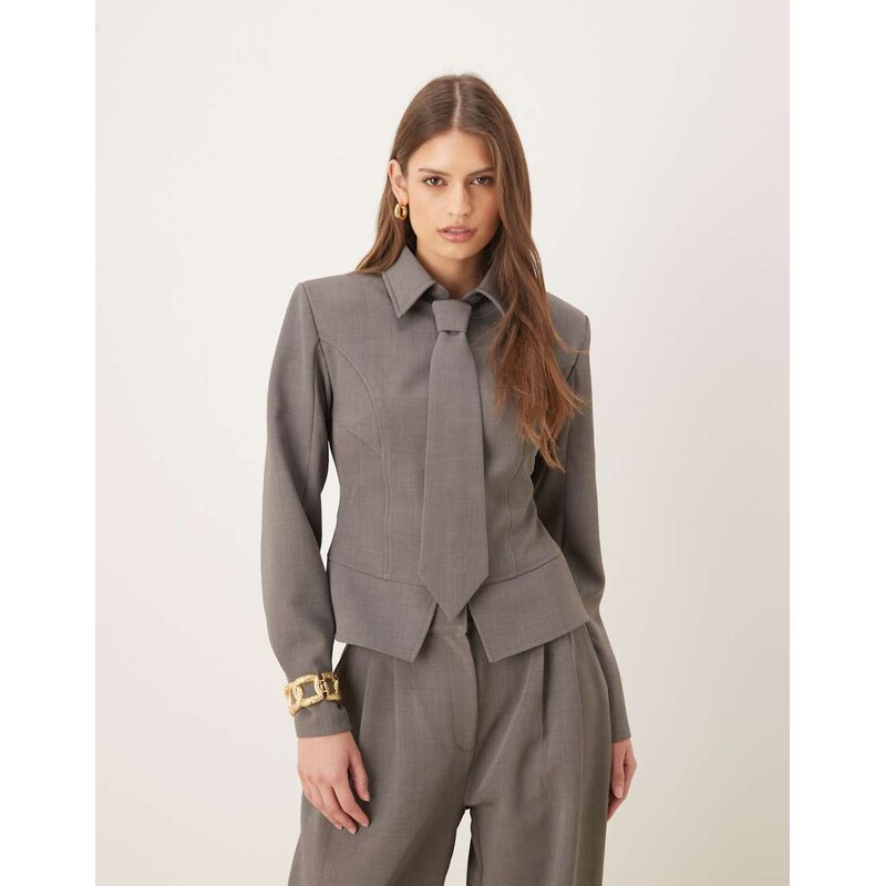 Wanderdoll exclusive Gabriella zip through shirt with removable