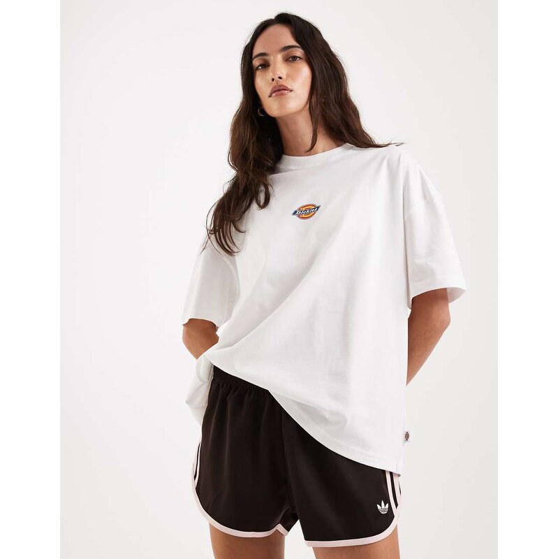 Dickies boyfriend central logo t-shirt in white 113616704