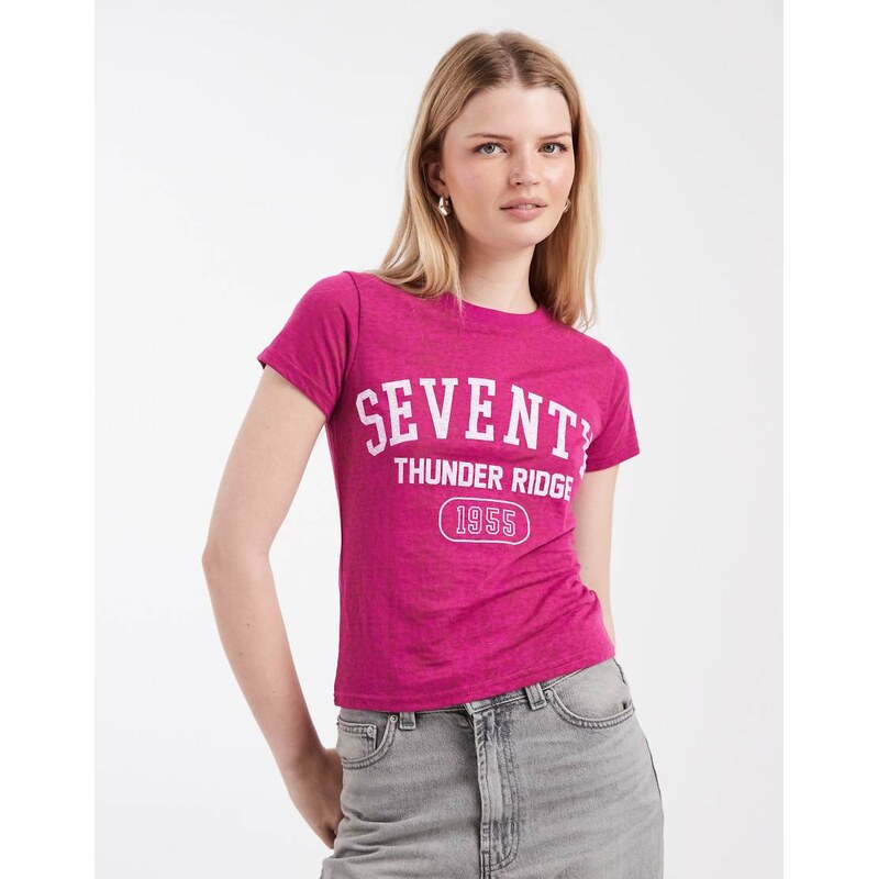 Cotton On thunder ridge graphic tee in wild orchid-Purple 113616707