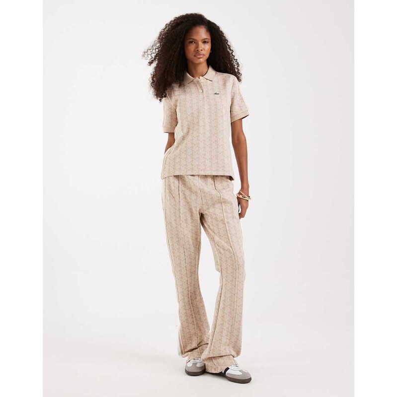 Lacoste co-ord flare track pant in light pink 113616681