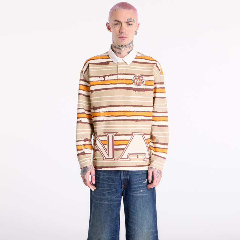 Tričko Napapijri x PDF Long-Sleeved Polo Shirt Multicolour SNO S