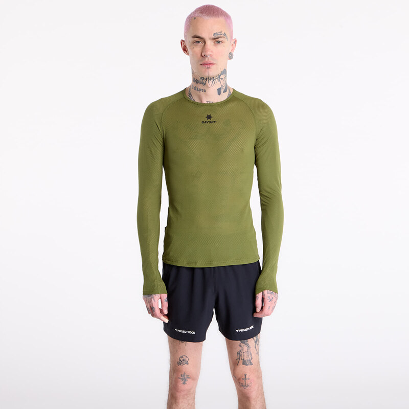 Tričko SAYSKY Mesh Base Layer Long Sleeve Green M