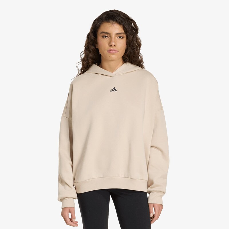 adidas Performance Mikina adidas 3 Stripes Studio Hoodie Crystal Linen 113618303
