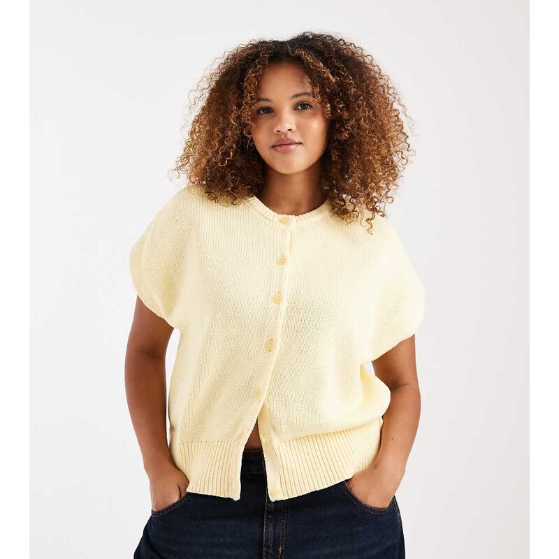 ASOS Curve ASOS DESIGN Curve button through relaxed tank in