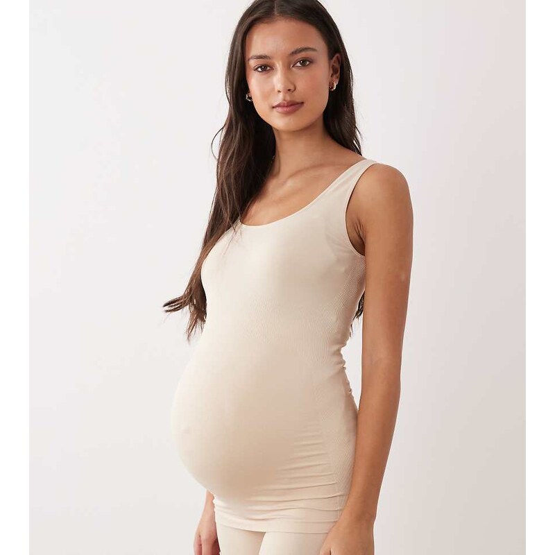 Mama.licious Mamalicious Maternity seamless vest top co-ord in