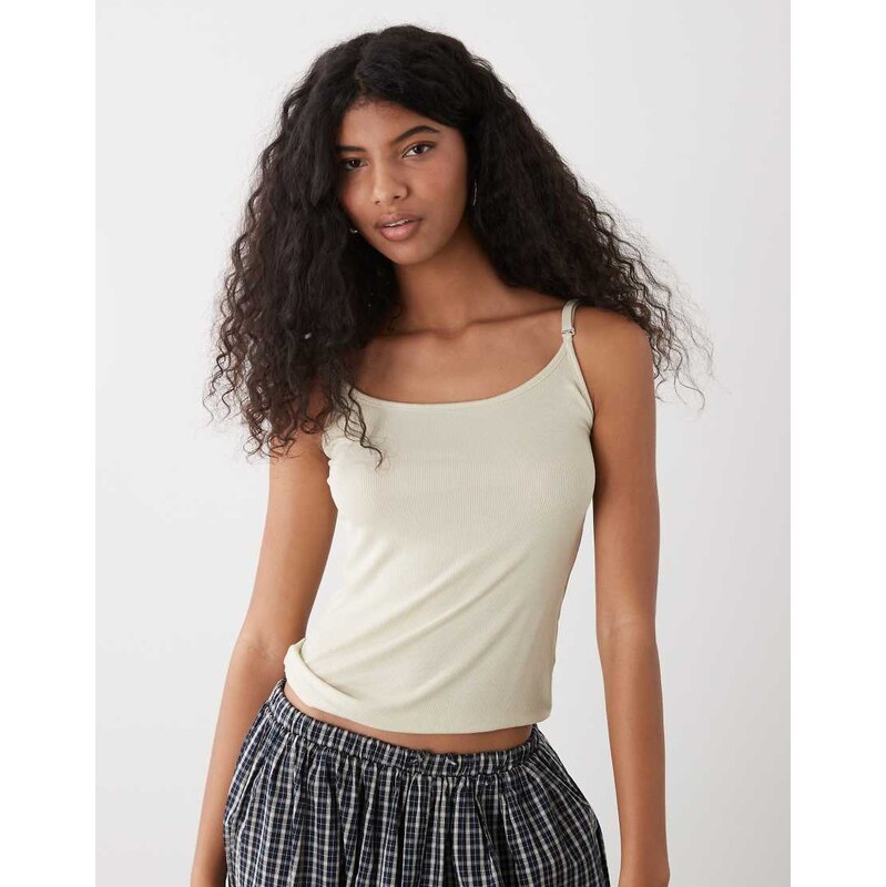 Weekday tank top in beige-Neutral