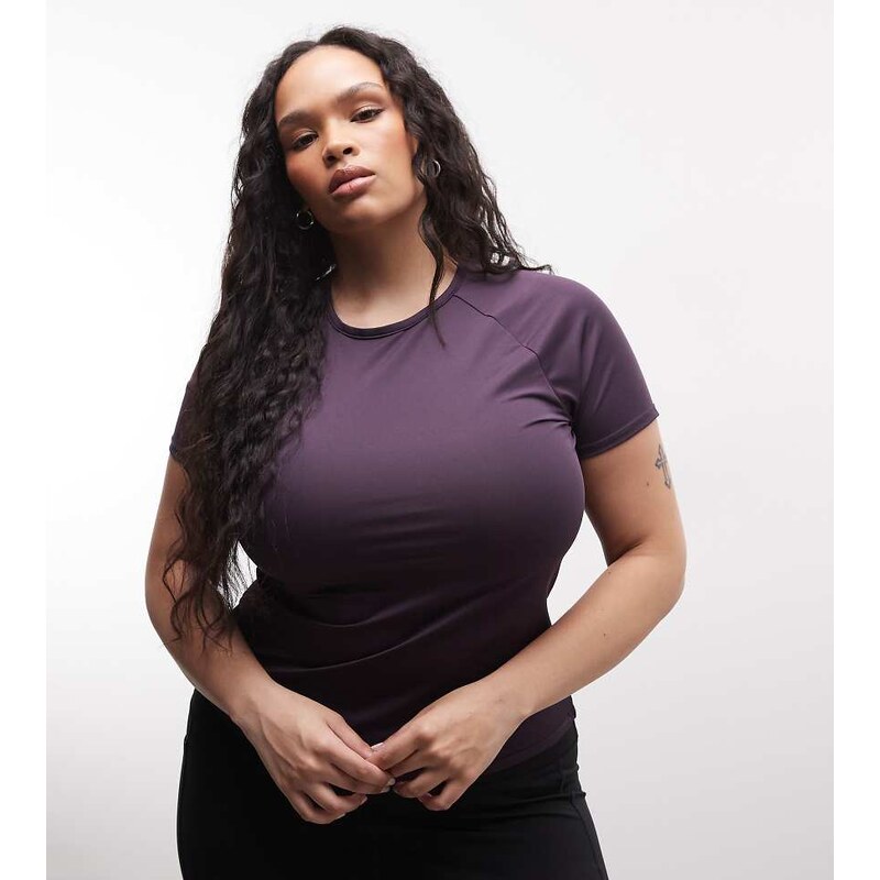 4505 Curve Icon active quick dry slim fit t-shirt in blackberry