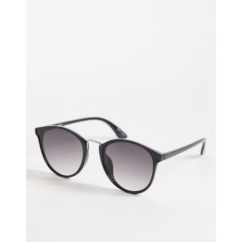 Pieces round sunglasses in black